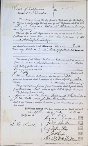 Click to view Legal Tender Gold & Silver Mining Co (AI-L001)(1866) Legal Tender Gold & Silver Mining Co (AI-L001)(1866)