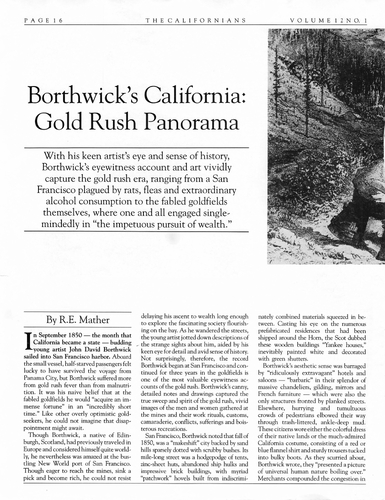 Click to view Borthwick\'s California - Gold Rush Panorama Borthwick\'s California - Gold Rush Panorama