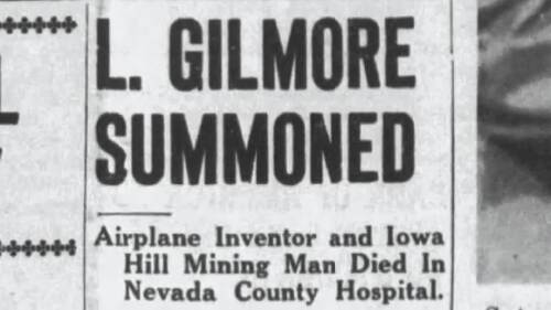 Did Lyman Gilmore Fly Before the Wright Brothers? - Lyman Gilmore Death Announcement