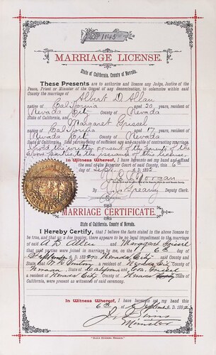 Click to see DR 6 A-4 of Marriage Certificates (DR 6 A)
