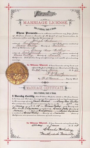 Click to see DR 6 A-5 of Marriage Certificates (DR 6 A)