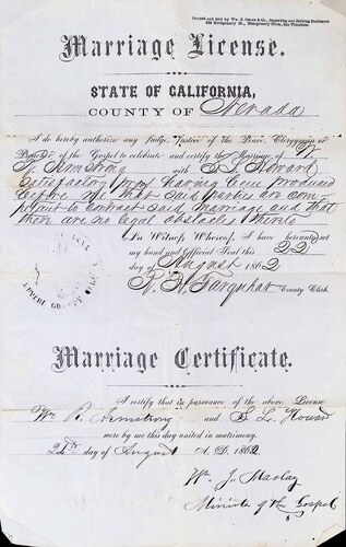 Click to see DR 6 A-7 of Marriage Certificates (DR 6 A)