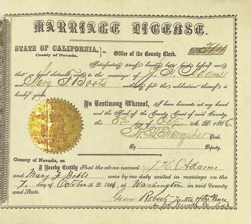Click to see DR 6 A-11 of Marriage Certificates (DR 6 A)