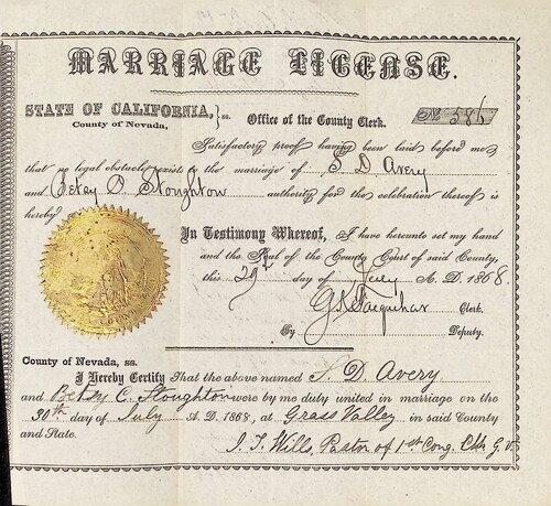 Click to see DR 6 A-14 of Marriage Certificates (DR 6 A)
