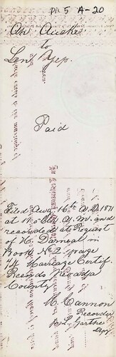 Click to see DR 6 A-20 of Marriage Certificates (DR 6 A)