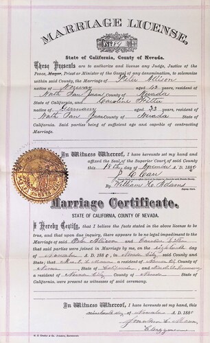 Click to see DR 6 A-30 of Marriage Certificates (DR 6 A)