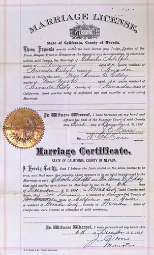 Click to see DR 6 A-32 of Marriage Certificates (DR 6 A)