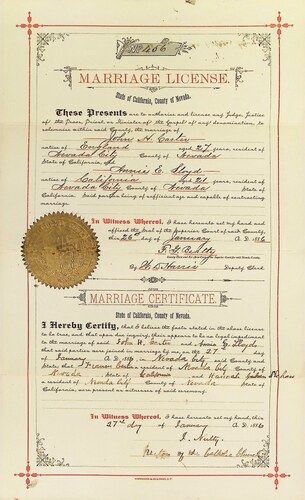 Click to see DR 6 C-2 of Marriage Certificates (DR 6 C)