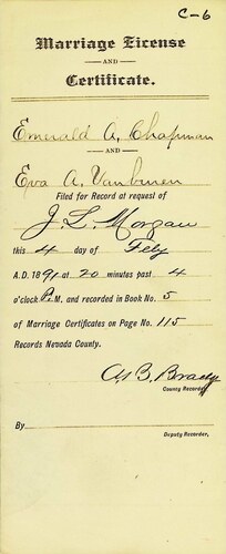 Click to see DR 6 C-6 of Marriage Certificates (DR 6 C)