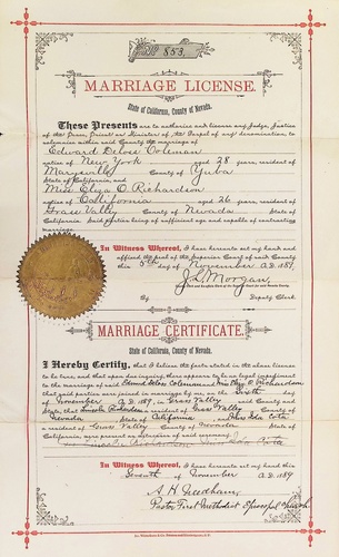 Click to see DR 6 C-13 of Marriage Certificates (DR 6 C)