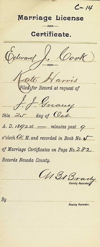 Click to see DR 6 C-14 of Marriage Certificates (DR 6 C)