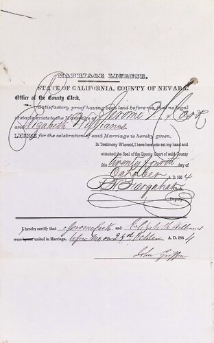 Click to see DR 6 C-21 of Marriage Certificates (DR 6 C)