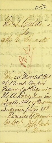Click to see DR 6 C-26 of Marriage Certificates (DR 6 C)