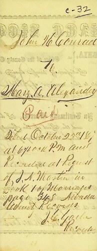 Click to see DR 6 C-32 of Marriage Certificates (DR 6 C)