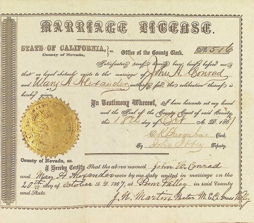 Click to see DR 6 C-32 of Marriage Certificates (DR 6 C)