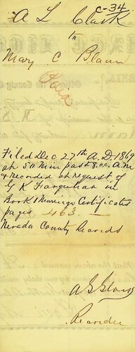 Click to see DR 6 C-34 of Marriage Certificates (DR 6 C)