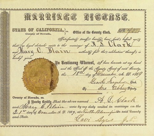 Click to see DR 6 C-34 of Marriage Certificates (DR 6 C)