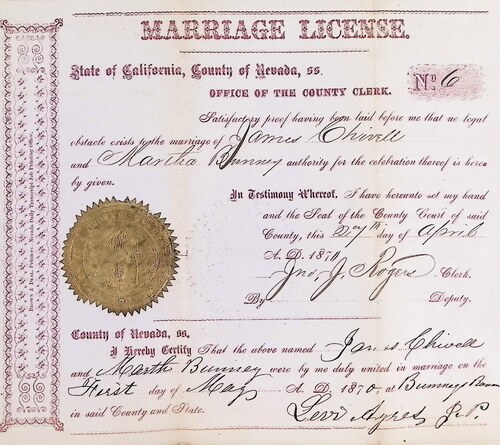 Click to see DR 6 C-36 of Marriage Certificates (DR 6 C)
