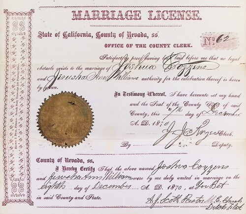 Click to see DR 6 C-38 of Marriage Certificates (DR 6 C)