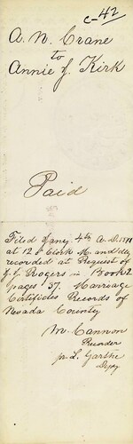 Click to see DR 6 C-42 of Marriage Certificates (DR 6 C)
