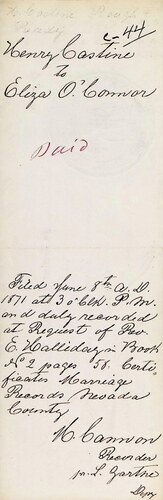 Click to see DR 6 C-44 of Marriage Certificates (DR 6 C)