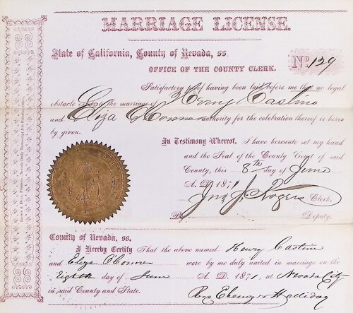 Click to see DR 6 C-44 of Marriage Certificates (DR 6 C)