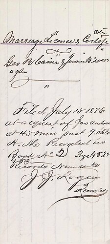 Click to see DR 6 C-47 of Marriage Certificates (DR 6 C)