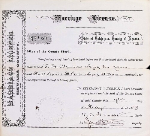 Click to see DR 6 C-53 of Marriage Certificates (DR 6 C)