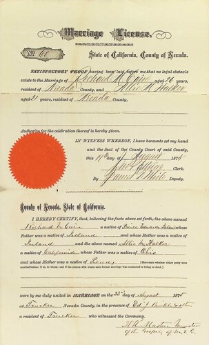Click to see DR 6 C-55 of Marriage Certificates (DR 6 C)