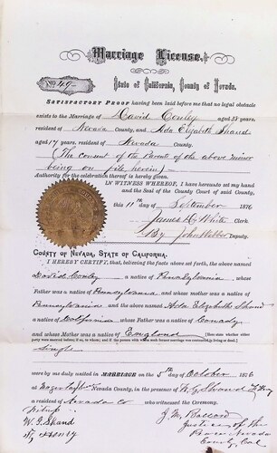 Click to see DR 6 C-66 of Marriage Certificates (DR 6 C)
