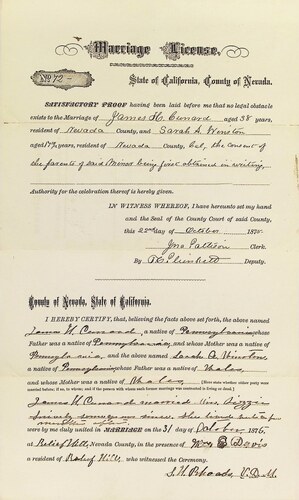 Click to see DR 6 C-68 of Marriage Certificates (DR 6 C)