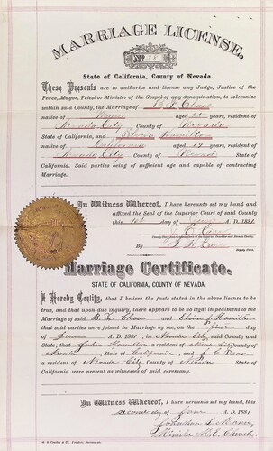 Click to see DR 6 C-79 of Marriage Certificates (DR 6 C)