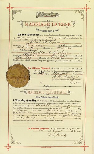 Click to see DR 6 C-103 of Marriage Certificates (DR 6 C)