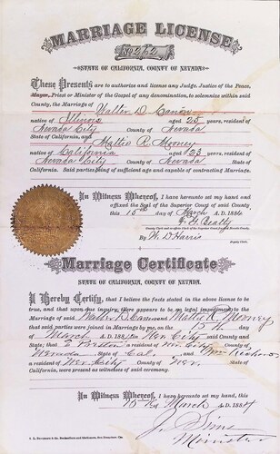 Click to see DR 6 C-104 of Marriage Certificates (DR 6 C)