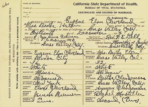 Click to see DR 6 C-114 of Marriage Certificates (DR 6 C)
