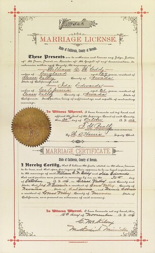 Click to see DR 6 E-3 of Marriage Certificates (DR 6 E)