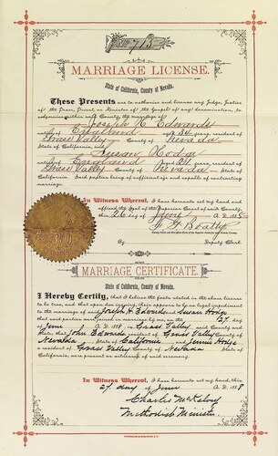 Click to see DR 6 E-5 of Marriage Certificates (DR 6 E)