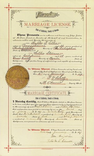 Click to see DR 6 E-7 of Marriage Certificates (DR 6 E)