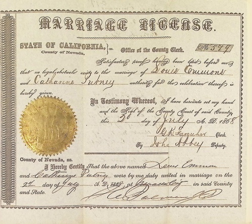 Click to see DR 6 E-17 of Marriage Certificates (DR 6 E)