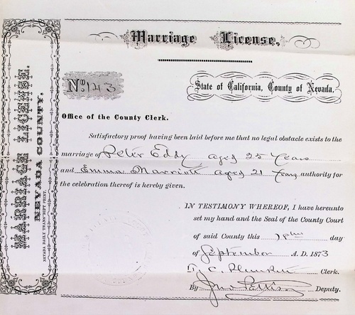 Click to see DR 6 E-24 of Marriage Certificates (DR 6 E)