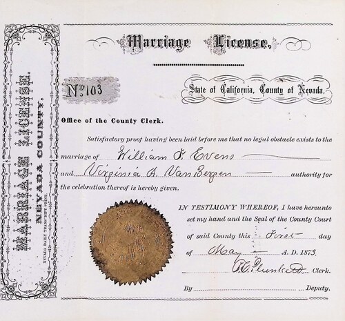 Click to see DR 6 E-25 of Marriage Certificates (DR 6 E)