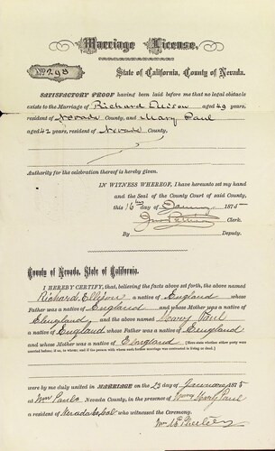 Click to see DR 6 E-28 of Marriage Certificates (DR 6 E)