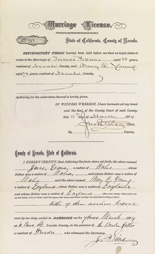 Click to see DR 6 E-29 of Marriage Certificates (DR 6 E)