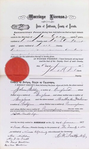 Click to see DR 6 E-31 of Marriage Certificates (DR 6 E)