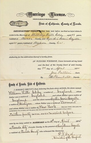 Click to see DR 6 E-33 of Marriage Certificates (DR 6 E)