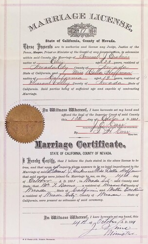 Click to see DR 6 E-36 of Marriage Certificates (DR 6 E)