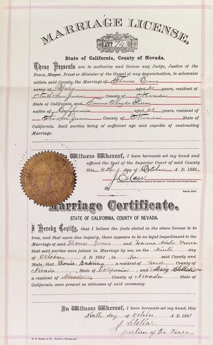 Click to see DR 6 E-37 of Marriage Certificates (DR 6 E)