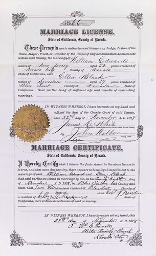 Click to see DR 6 E-41 of Marriage Certificates (DR 6 E)