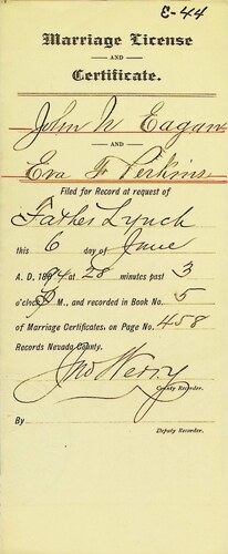Click to see DR 6 E-44 of Marriage Certificates (DR 6 E)