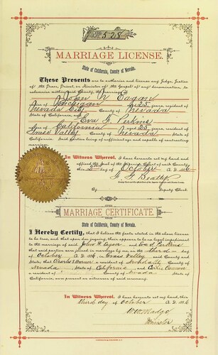 Click to see DR 6 E-44 of Marriage Certificates (DR 6 E)